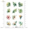 Monstera, liście palmowe, palma, bananowiec, liście tropikalne, egzotyka, akwarela, Hibiskus, strelicja, plumeria, kwiaty tropikalne, natura